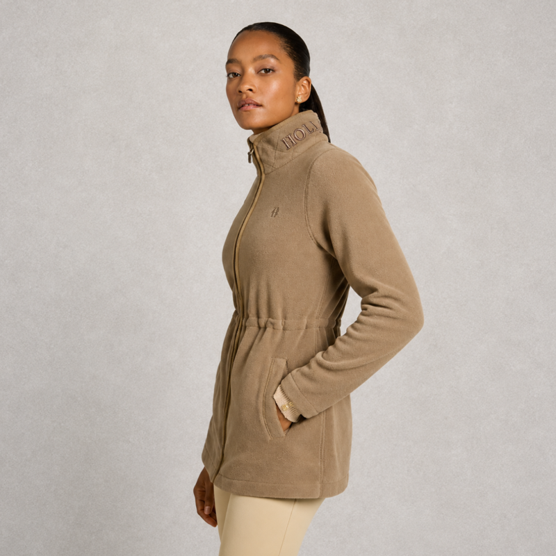 Holland Cooper Country Longline Fleece - Mocha-1