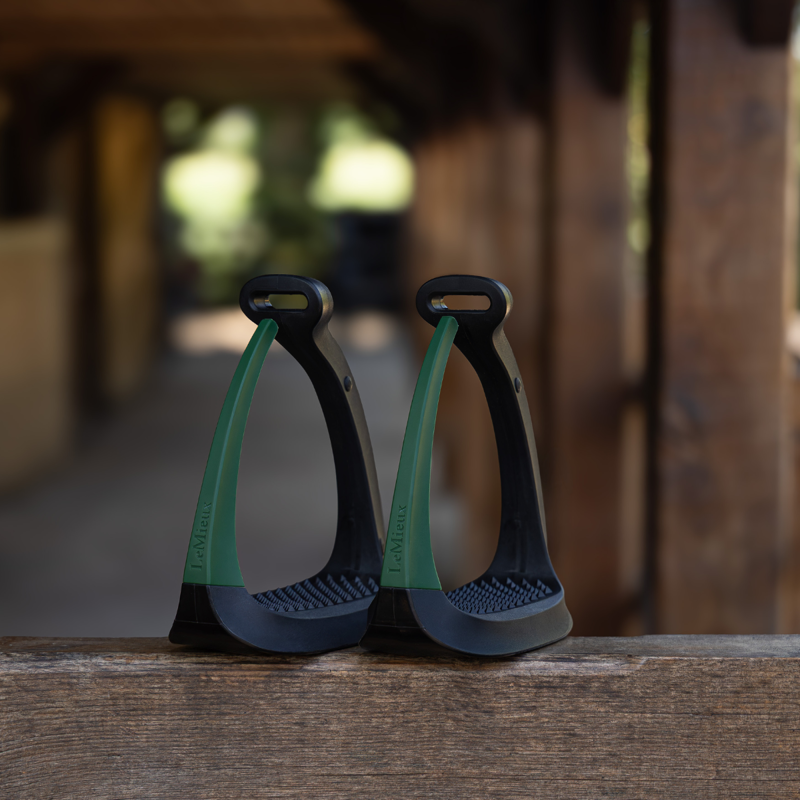LeMieux VectorFlex Stirrup Arms - Hunter Green-3