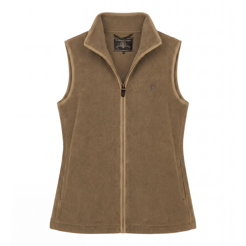 Holland Cooper Country Fleece Gilet - Mocha-8