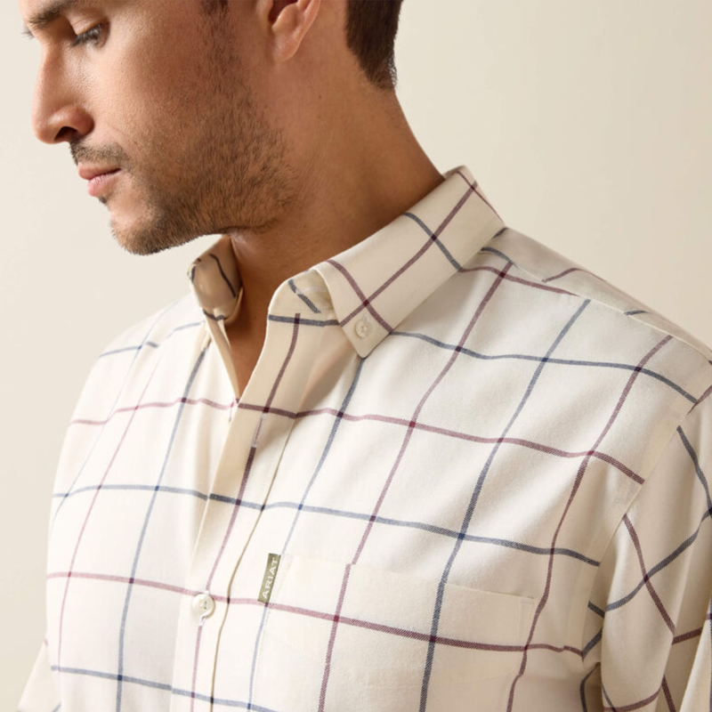 Ariat Men's Clement Shirt - Antique White Plaid-3