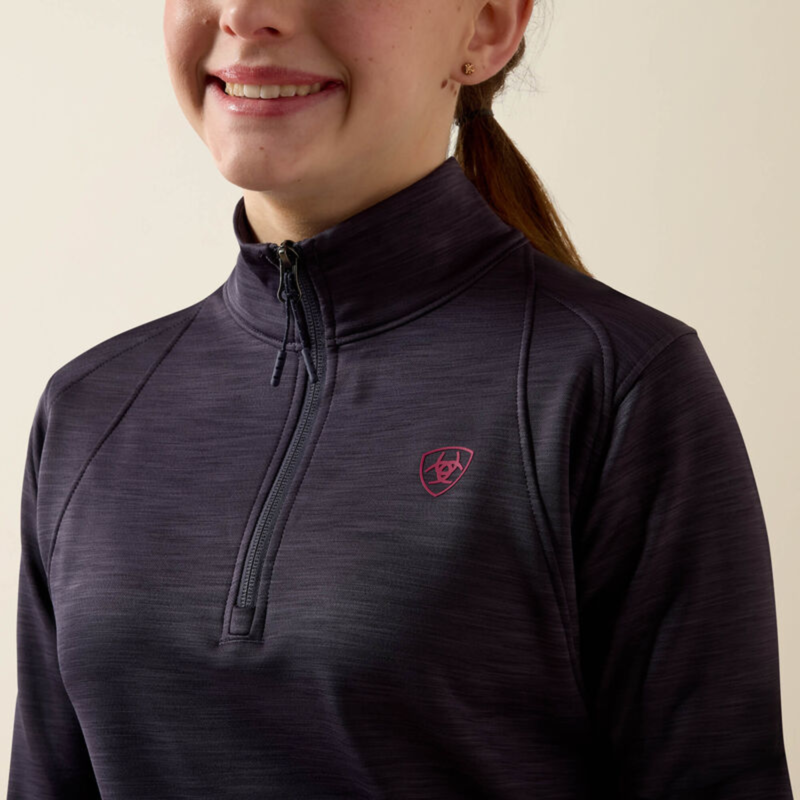 Ariat Youth Team EQ 1/2 Zip Pullover - Odyssey Grey-3