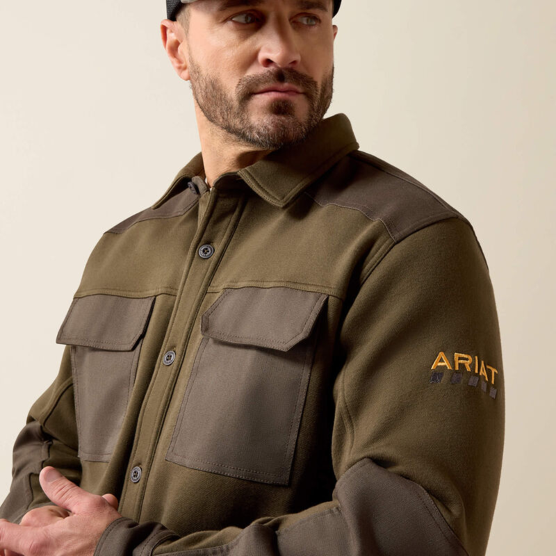 Ariat Men's Rebar Workman Duracanvas Shirt Jacket - Earth-3