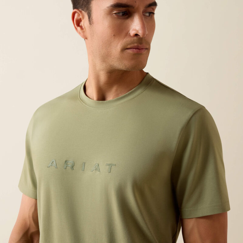 Ariat Men's The Logo T-Shirt - Oil Green-3