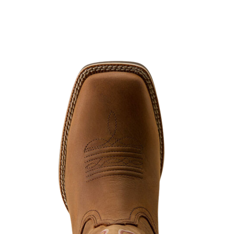 Ariat Women's Round Up Waterproof Wide Square Toe Western Boot - Reliable Brown-3