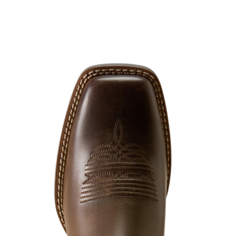 Ariat Women's Round Filly Wide Square Toe Western Boot - Dark Cacao-3