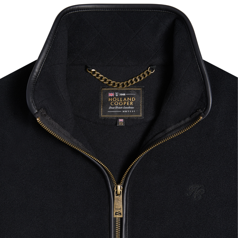 Holland Cooper Country Longline Fleece - Black-5