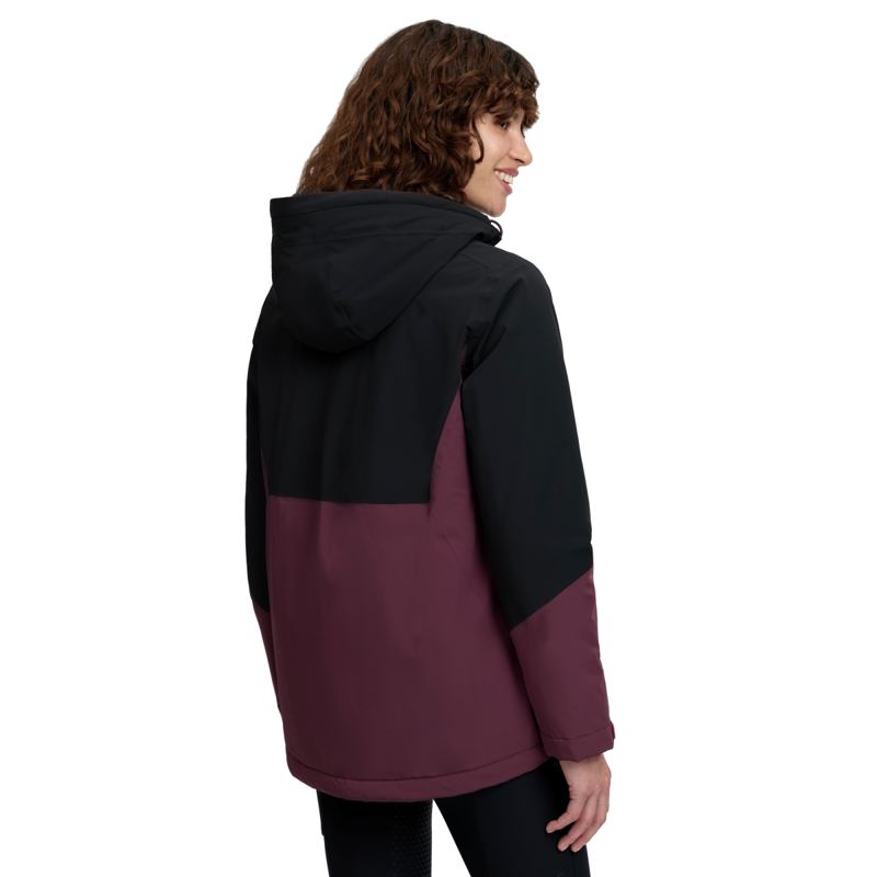 LeMieux Phoebe Half Zip Waterproof Anorak - Black/Bramble-1