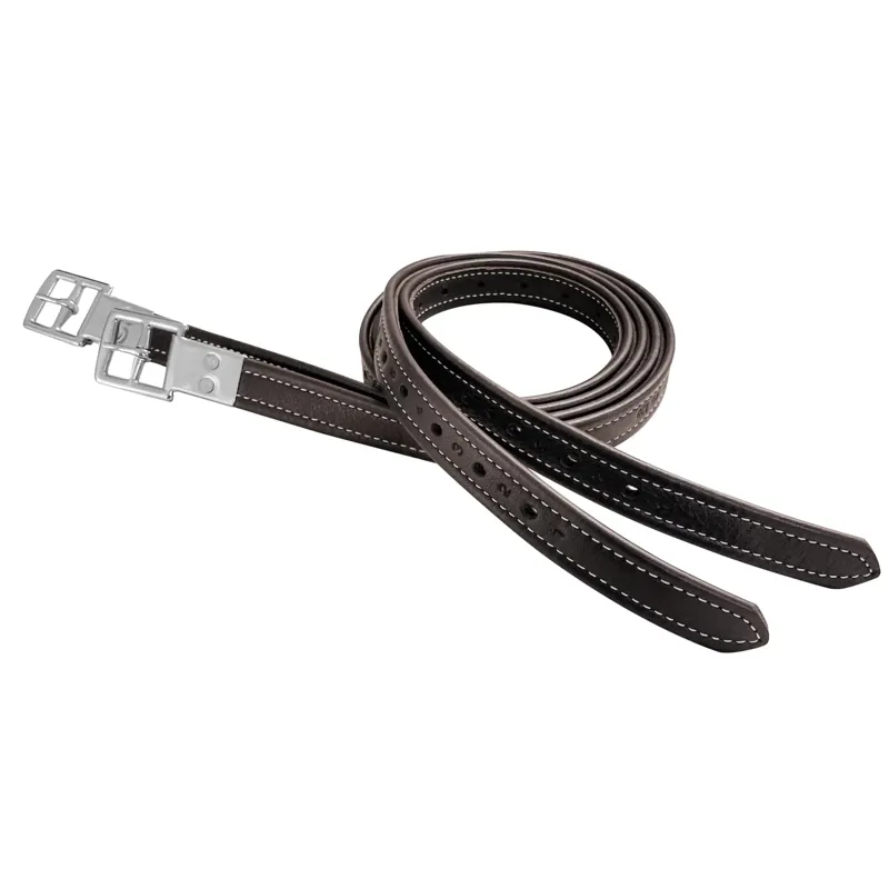 Prestige Non-Stretch Stirrup Leathers - Brown