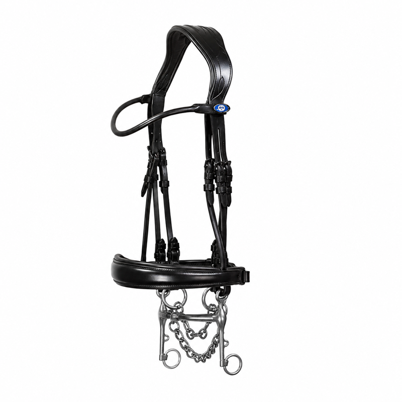 PS of Sweden Passage Non-Patent Noseband Double Bridle - Black