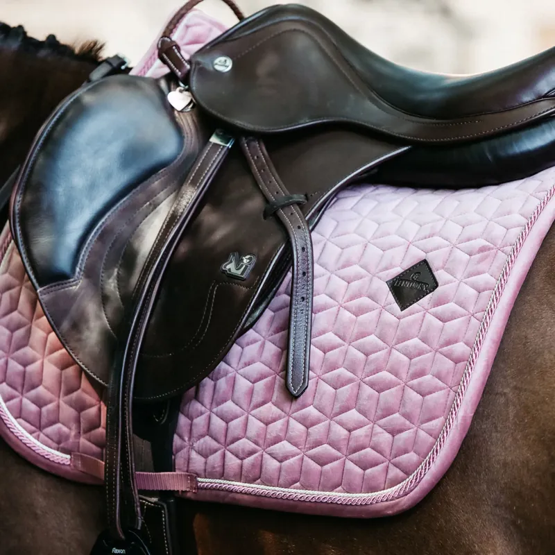 Kentucky Velvet Jumping Saddlepad - Old Rose-2