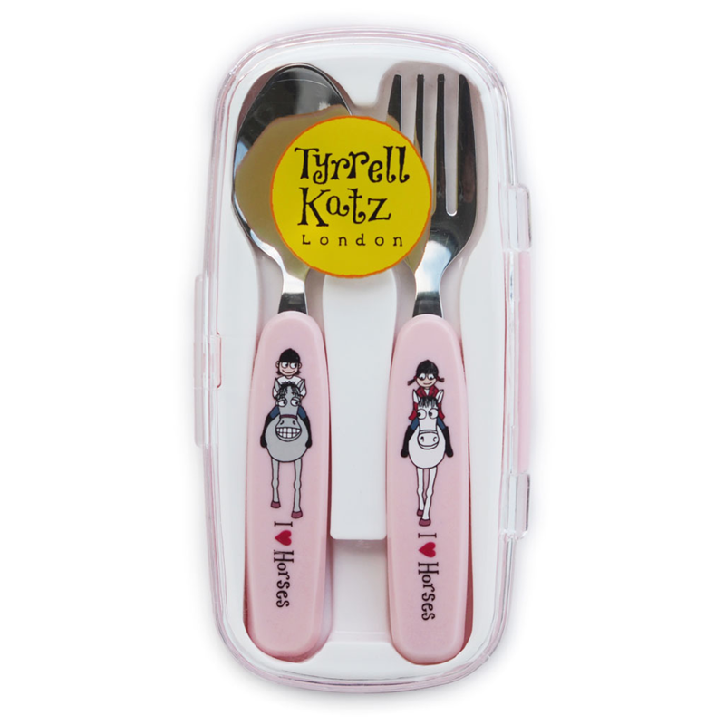 Hy Equestrian Tyrrell Katz 2 Piece Horse Cutlery Set-1