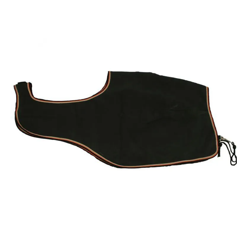 Horseware Rambo Waterproof Fleece Competition Exercise Sheet - Black/Tan/Orange-1
