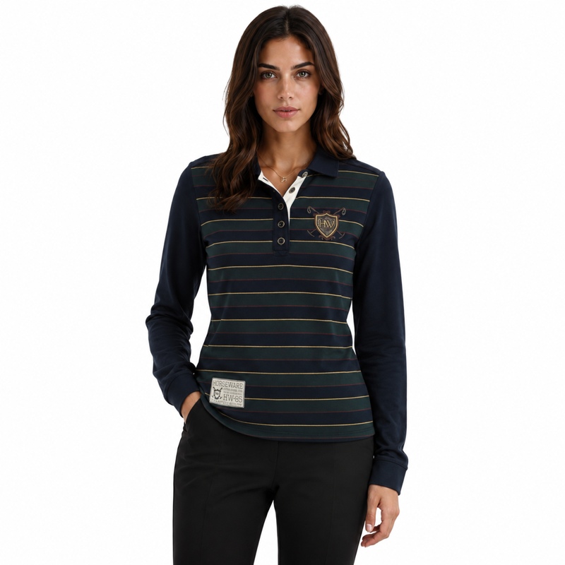 Horseware Lucy Rugby Shirt - Black Iris