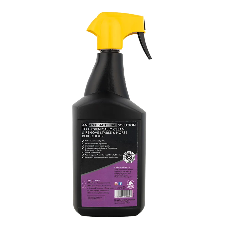 Lincoln InvisiGard Stable Deodoriser and Sanitiser Spray - 1L-1