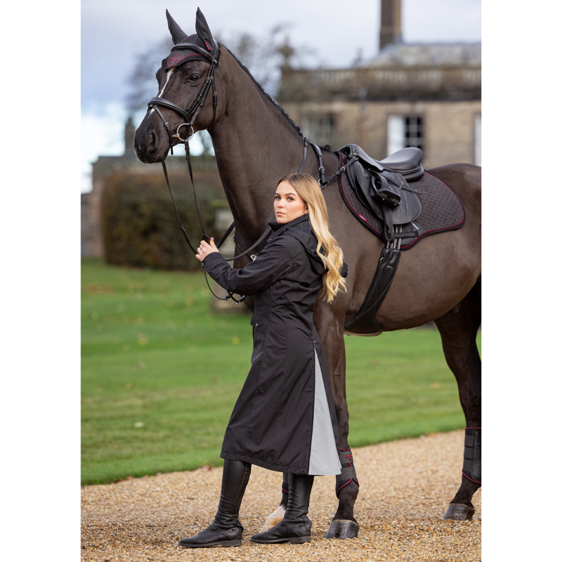 LeMieux Amelie Waterproof Lightweight Riding Coat - Black-8