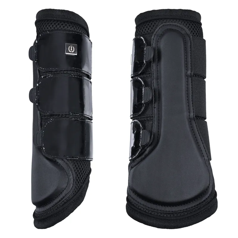 Imperial Riding Glazed Brushing Boots - Black Patent
