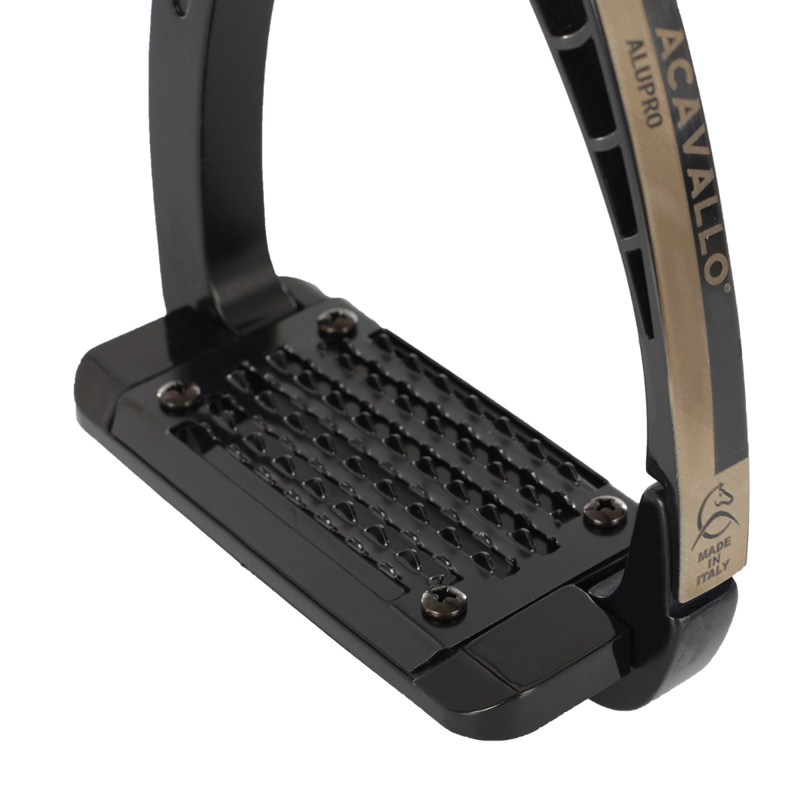 Acavallo Arena Alupro stirrups - Black-4