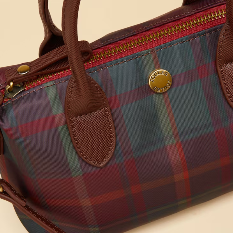 Joules Edie Crossbody Bag - Red Check-4