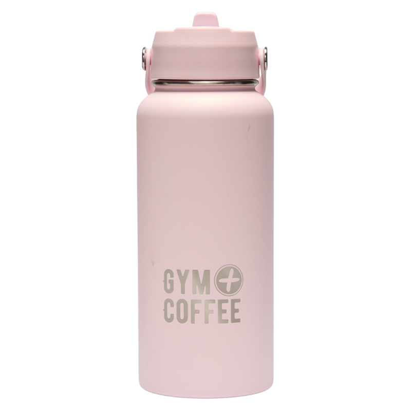Gym + Coffee 1L Hydrate Bottle - Ballet Pink