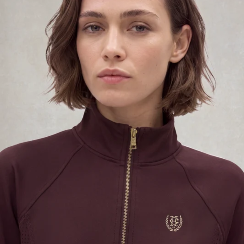 Holland Cooper Cranborne Long Sleeve Base Layer - Mulberry-1