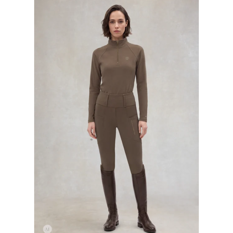 Holland Cooper Cranborne Long Sleeve Base Layer - Mocha-5