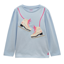 Joules Girls' Ava Applique Long Sleeve Top - Blue