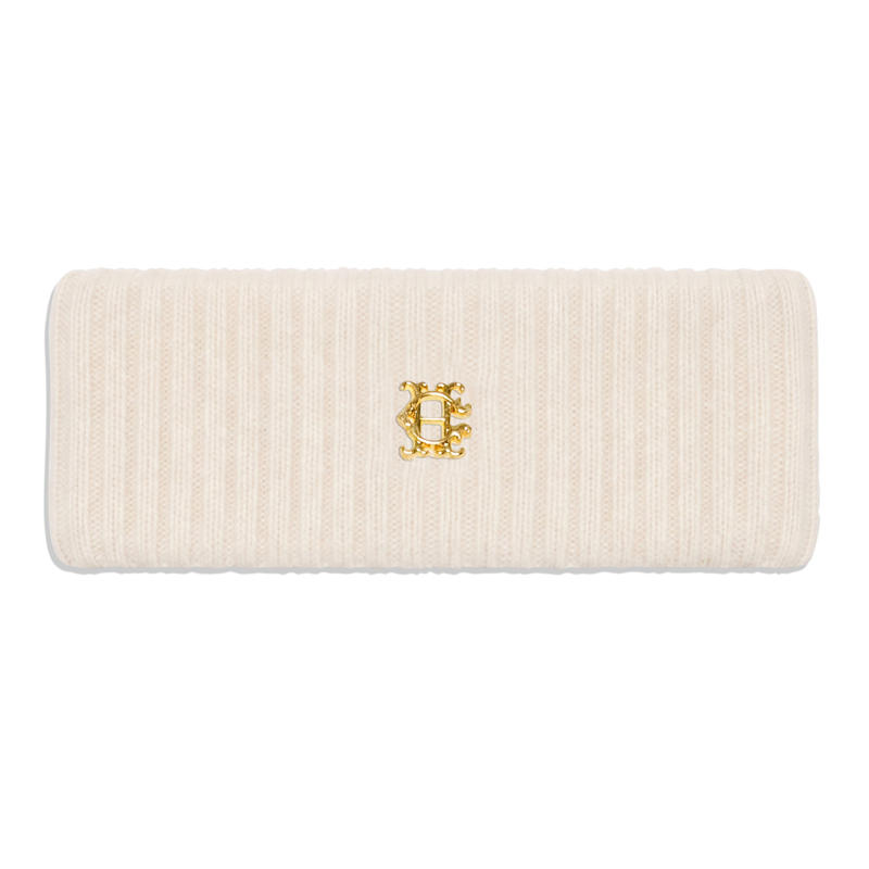 Holland Cooper Knitted Headband - Cream-1