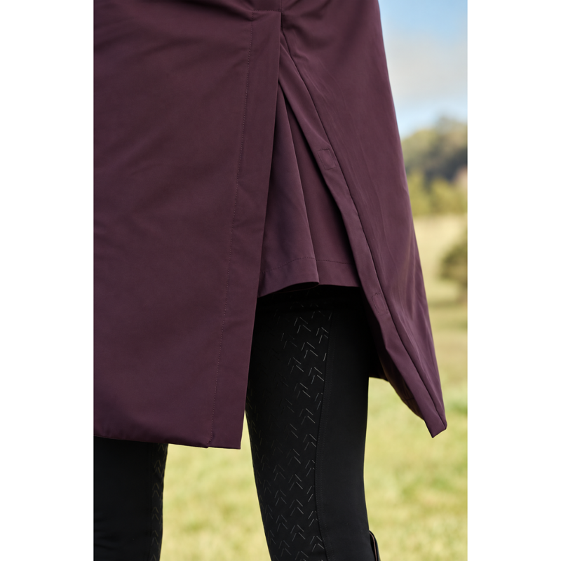 WeatherBeeta All Purpose Waterproof Insulated Longline Riding Jacket - Blackberry-4