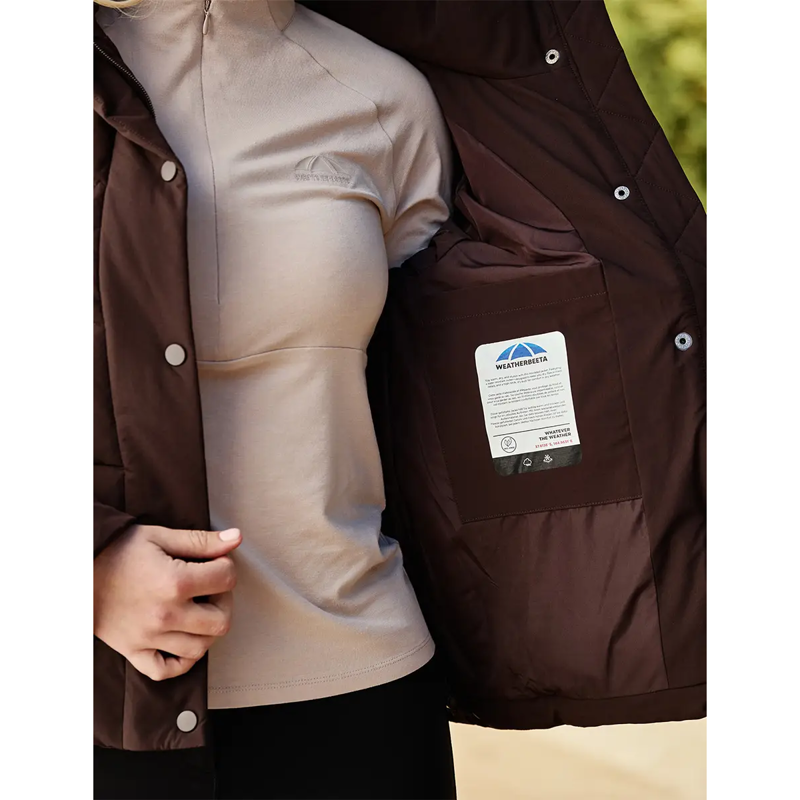 WeatherBeeta Insulated High Neck Jacket - Taupe-4