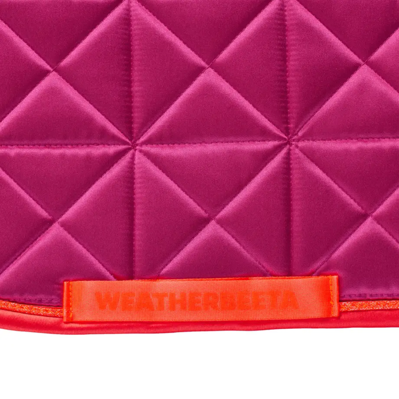 WeatherBeeta Satin Pro Air-Tec Dressage Saddlepad - Magenta-4