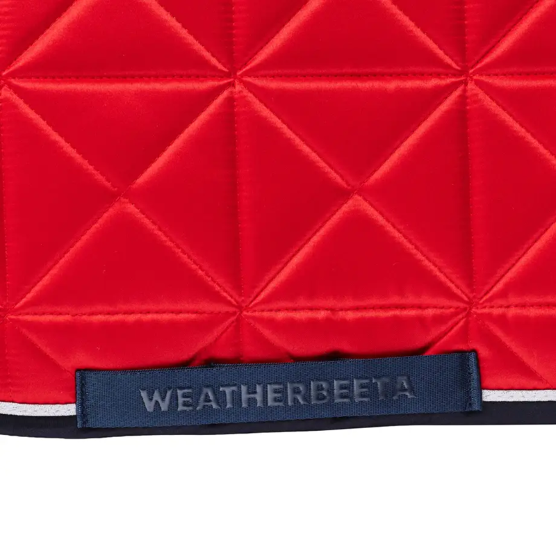 WeatherBeeta Satin Pro Air-Tec Dressage Saddlepad - Red-4