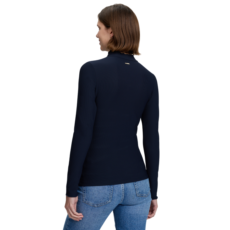 LeMieux Lustre Ribbed Top - Sapphire-1
