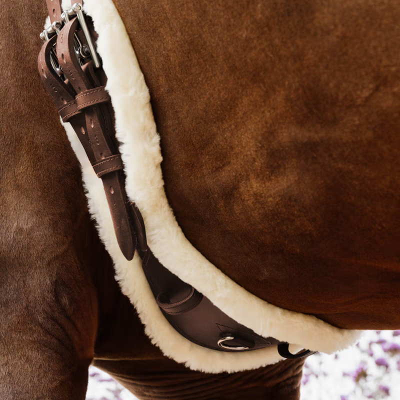 Kentucky Sheepskin Anatomic Short Girth - Brown-4