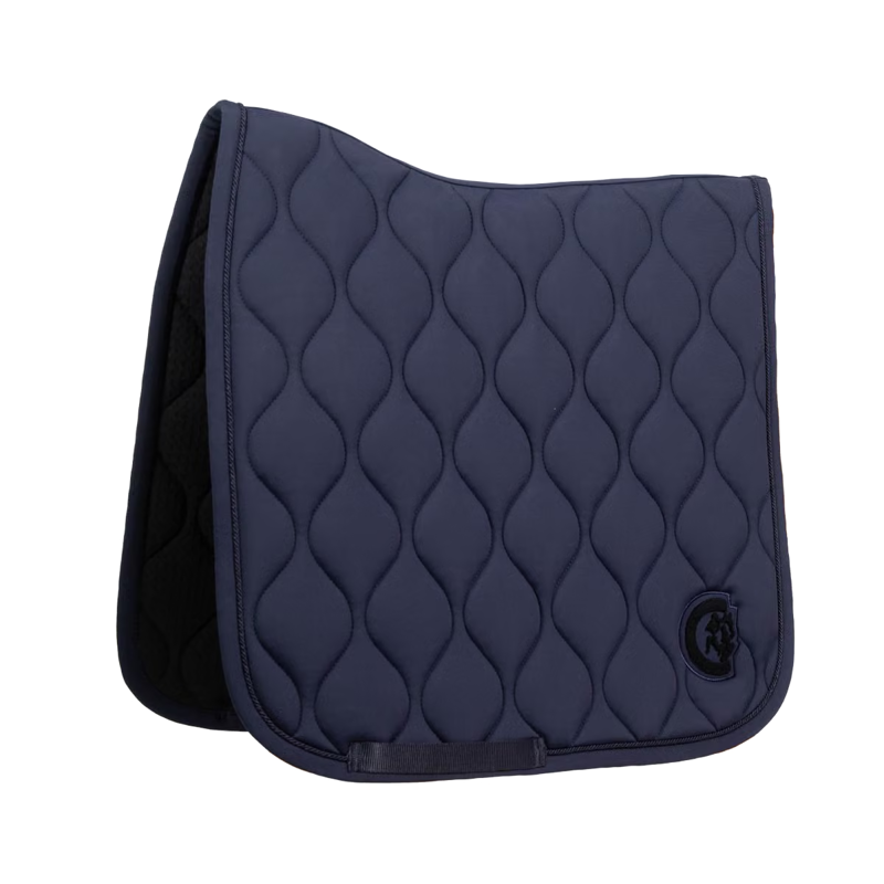 Kentucky Wave 3D Logo Dressage Saddlepad Full - Navy-4
