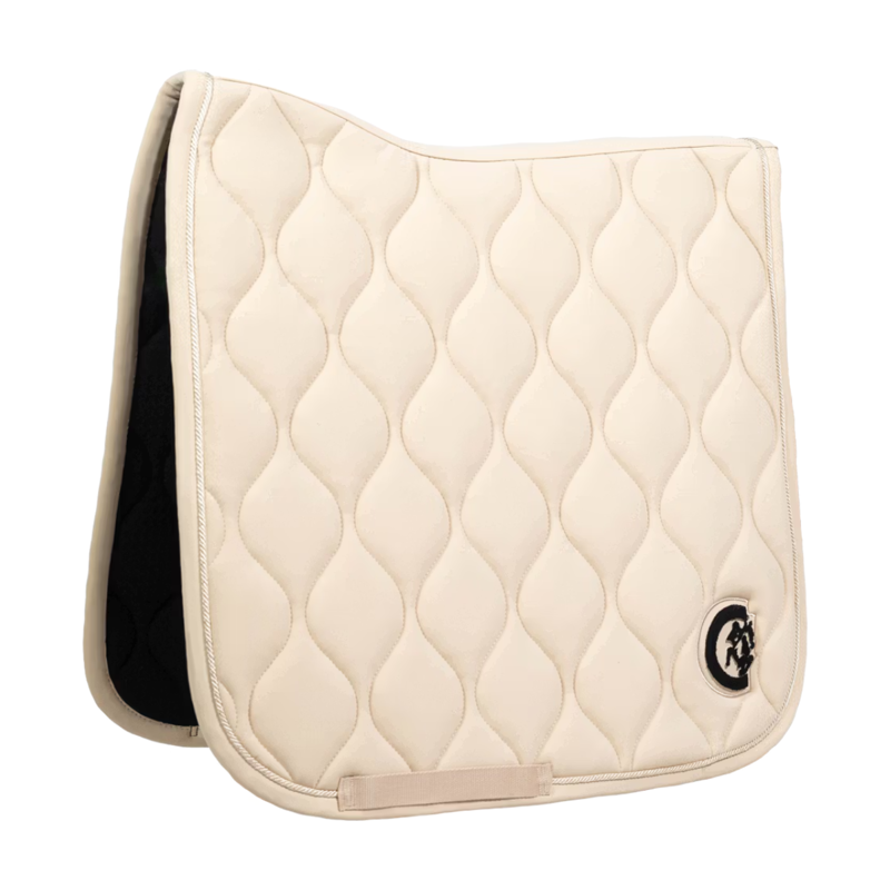 Kentucky Wave 3D Logo Dressage Saddlepad Full - Beige-4