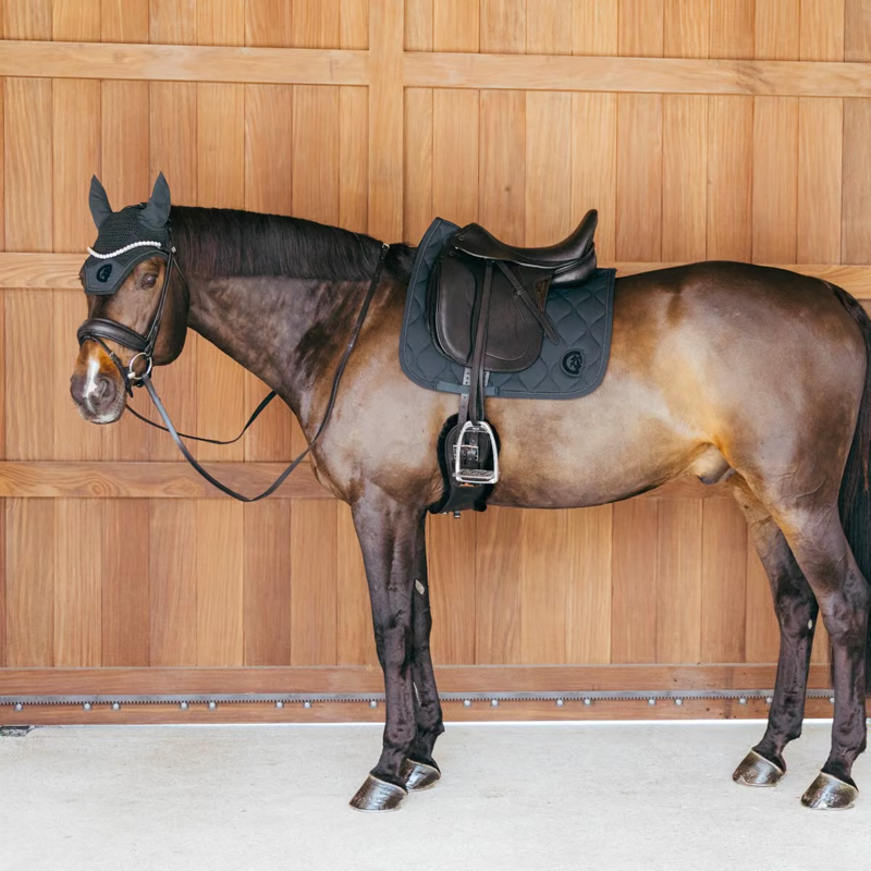 Kentucky Wave 3D Logo Dressage Saddlepad Full - Pine Green-3