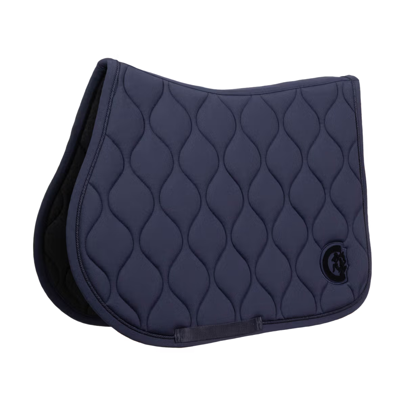 Kentucky Wave 3D Logo Show Jumping Saddlepad Full - Navy-4