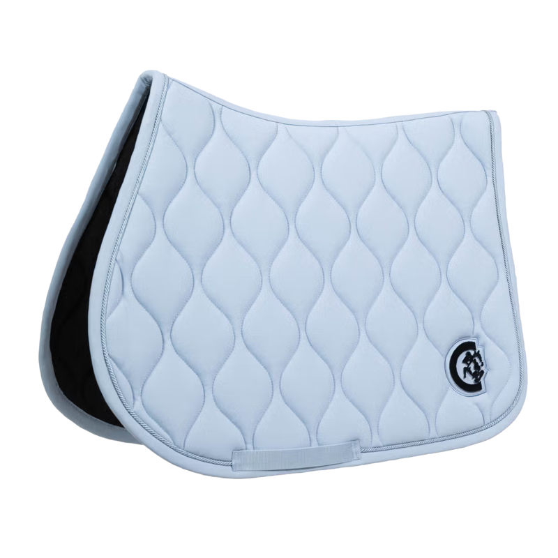 Kentucky Wave 3D Logo Show Jumping Saddlepad Full - Light Blue-4