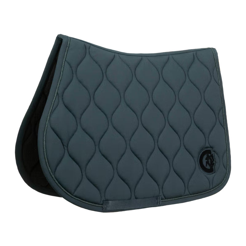Kentucky Wave 3D Logo Show Jumping Saddlepad Full - Pine Green-4