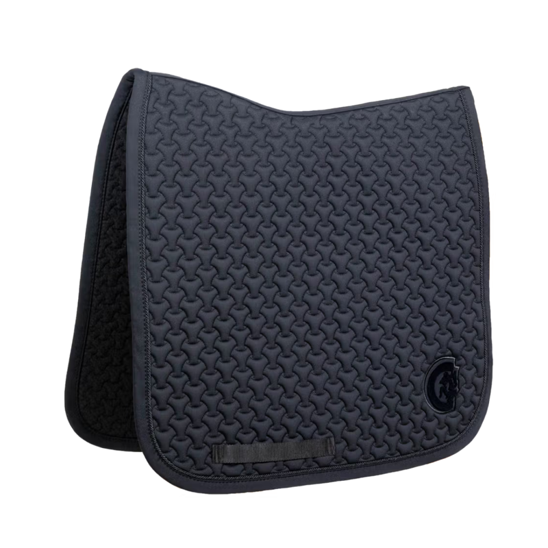 Kentucky Plaited 3D Logo Dressage Saddlepad Full - Black-4