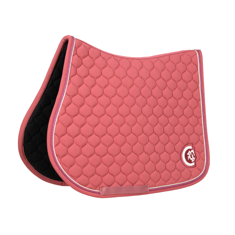 Kentucky Onion Quilt 3D Logo Jumping Saddlepad Full - Fuchsia-4