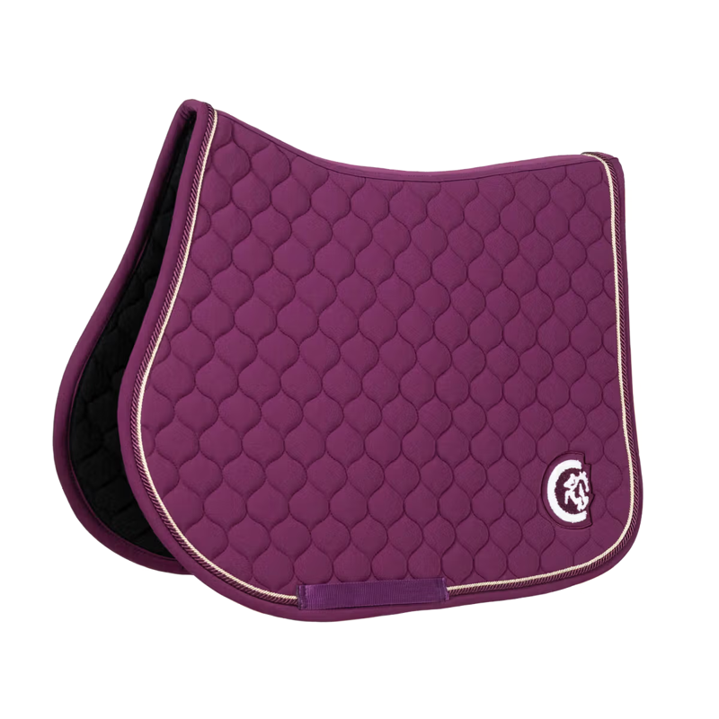 Kentucky Onion Quilt 3D Logo Jumping Saddlepad Full - Purple-4