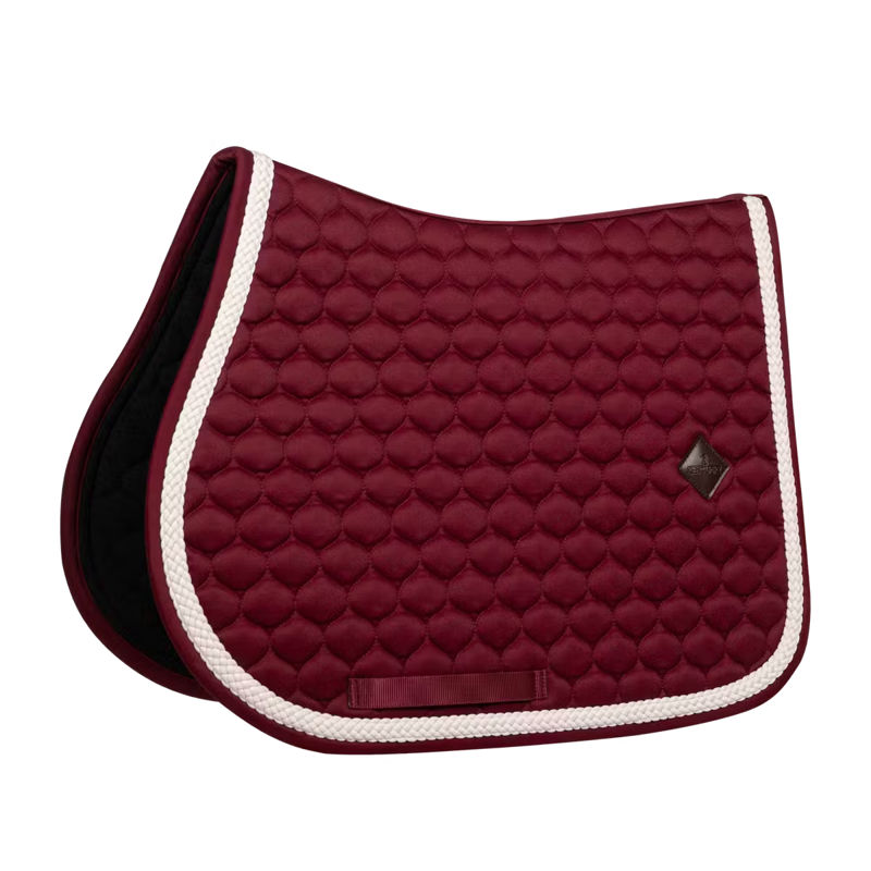 Kentucky Show Jumping Saddlepad with Plaited Cord Full - Bordeaux-4