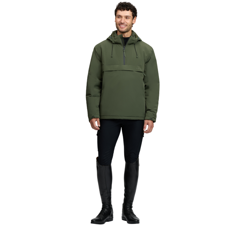 LeMieux Men's Waterproof Anorak - Olive-6