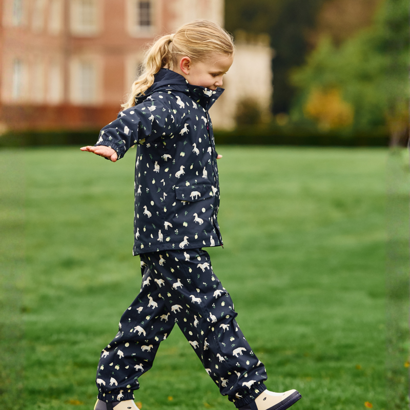 LeMieux Mini Pippin Splash Dungarees - Navy-4