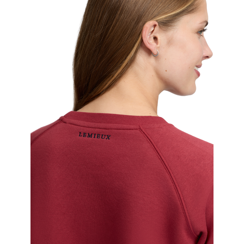 LeMieux Vida Varsity Crew Sweat - Russet-3