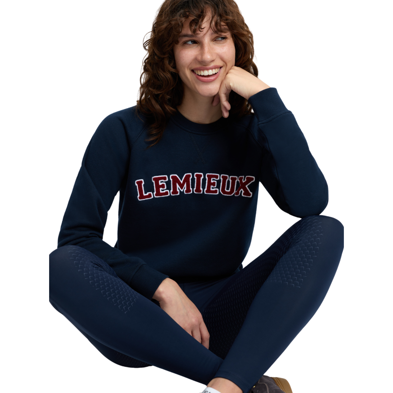 LeMieux Vida Varsity Crew Sweat - Navy-3