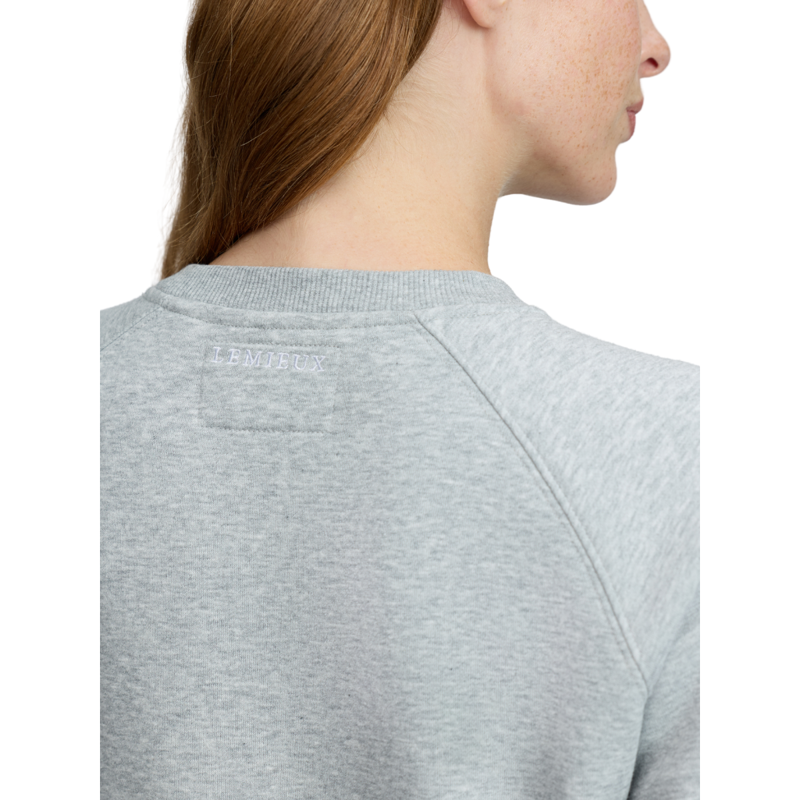 LeMieux Vida Varsity Crew Sweat - Grey Marl-3