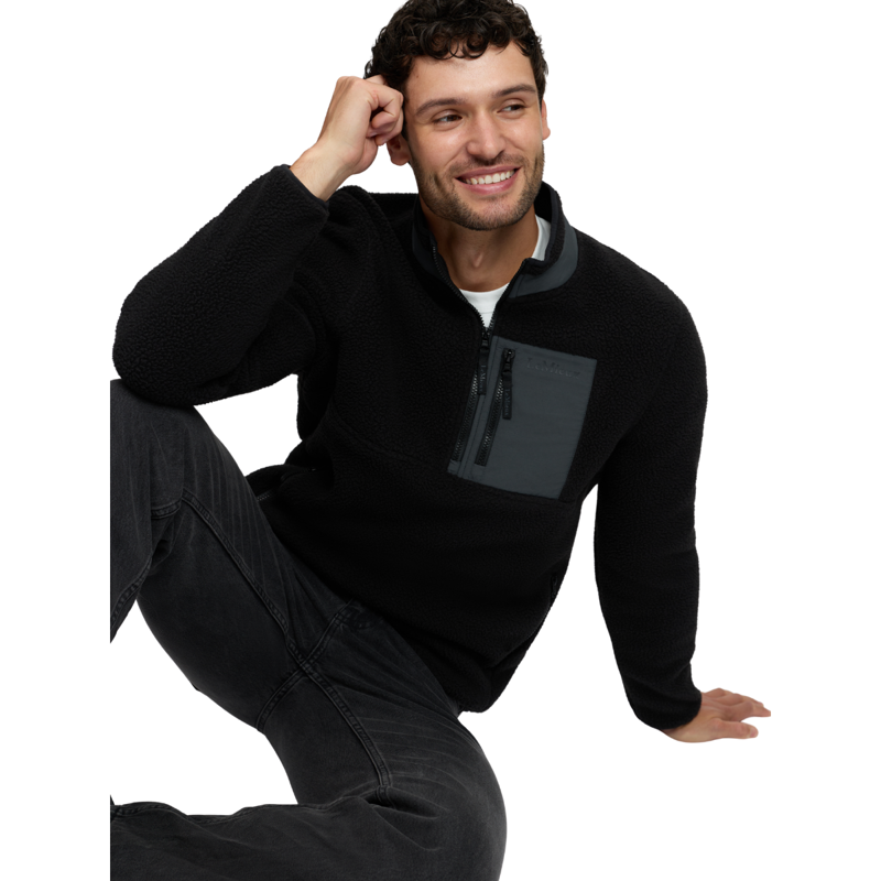 LeMieux Men's Borg Half Zip Sweat - Black-4