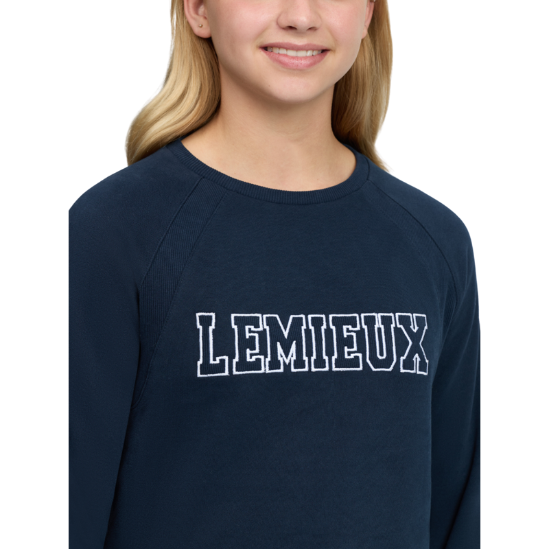 LeMieux Young Rider Shay Varsity Crew - Navy-3